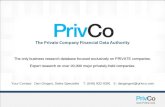 PrivCo Academic Presentation