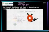Http:// ICCS National Gallery of Art – Washington : compact and pure design.