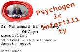 Dr Muhammad El Hennawy Ob/gyn specialist 59 Street - Rass el barr – dumyat – egypt 0122503011   Psychogenic.