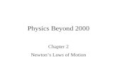 Physics Beyond 2000 Chapter 2 Newtons Laws of Motion.