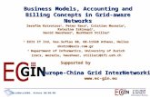 GridNets2009, Athens 08/09/09 Business Models, Accounting and Billing Concepts in Grid-aware Networks Serafim Kotrotsos 1, Peter Racz 2, Cristian Morariu.