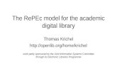 The RePEc model for the academic digital library Thomas Krichel  work partly sponsored by the Joint Information Systems.