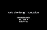 Web site design incubation Thomas Krichel LIU & НГУ 2010-07-13.
