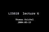 LIS618 lecture 6 Thomas Krichel 2004-03-13. Structure Google –news –interfaces to non-web sources Usenet ODP relational databases OpenURL file sharing.