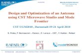 Design and Optimization of an Antenna Using CST Microwave Studio and Mode Frontier