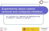 Experiments about carbon removal and codeposit inhibition J.A. Ferreira, F.L. Tabarés, W. Bohmeyer and A. Markin, I. Tanarro, V. Herrero.