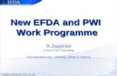 R.Zagórski, SEWG Meeting, Culham, July 2008 1 New EFDA and PWI Work Programme R.Zagórski EFDA CSU Garching Acknowledgements: J.Pamela, J.Roth, E.Tsitrone.