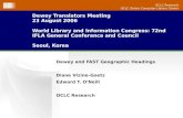 OCLC Research OCLC Online Computer Library Center Dewey Translators Meeting 23 August 2006 World Library and Information Congress: 72nd IFLA General Conference.