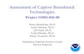 Assessment of Captive Broodstock Technologies Project #1993-056-00 Barry Berejikian, Ph.D. Andy Dittman, Ph.D. Jeff Hard, Ph.D. Linda Rhodes, Ph.D. Penny.