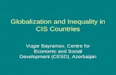Globalization and Inequality in CIS Countries Vugar Bayramov, Centre for Economic and Social Development (CESD), Azerbaijan.