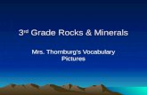 3 rd Grade Rocks & Minerals Mrs. Thornburgs Vocabulary Pictures.