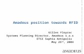 © copyright 2004 - AMADEUS Global Travel Distribution S.A. / all rights reserved / unauthorized use and disclosure strictly forbidden Amadeus position.
