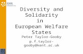 Diversity and Solidarity in European Welfare States Peter Taylor-Gooby p.f.taylor-gooby@kent.ac.uk.