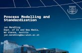 Process Modelling and Standardization Jan Mendling Dept. of IS and New Media, WU Vienna, Austria jan.mendling@wu-wien.ac.at.