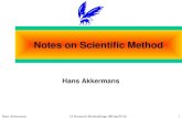 Hans AkkermansIS Research Methodology (06Sep2010)1 Notes on Scientific Method Hans Akkermans.