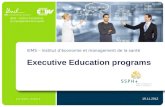 IEMS – Institut déconomie et management de la santé Executive Education programs 19.11.2012.