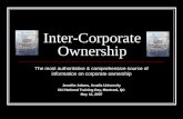 Inter-Corporate Ownership The most authoritative & comprehensive source of information on corporate ownership Jennifer Adams, Acadia University DLI National.