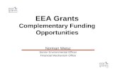 EEA Grants Complementary Funding Opportunities Norman Weisz Senior Environmental Officer Financial Mechanism Office.