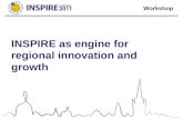Workshop INSPIRE as engine for regional innovation and growth.