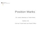 Position Marks 7th Liaison Meeting on Trade Marks Sabine Link German Trade Mark and Patent Office.