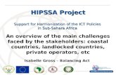 International Telecommunication Union HIPSSA Project Support for Harmonization of the ICT Policies in Sub-Sahara Africa An overview of the main challenges.
