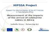 International Telecommunication Union HIPSSA Project Support for Harmonization of the ICT Policies in Sub-Sahara Africa Measurement of the impacts of the.