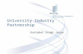 University Industry Partnership Guriqbal Singh Jaiya.
