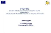 1 INSPIRE Directive of the European Parliament and the Council establishing an Infrastructure for Spatial Information in the European Community John Pepper.