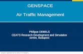 1 European Organisation for the Safety of Air Navigation GENSPACE Air Traffic Management Philippe DEBELS CEATS Research Development and Simulation centre,
