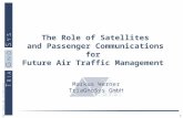1 © 2003 - TriaGnoSys GmbH - All rights reserved The Role of Satellites and Passenger Communications for Future Air Traffic Management Markus Werner TriaGnoSys.