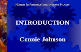 1 Human Performance Improvement Process INTRODUCTION Connie Johnson.