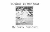 Winning is Her Goal By Marty Kaminsky. 1 Which sentence from the selection is an opinion? Ο A. She is also one of the most unselfish players. Ο B. She.