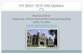 FY 2011–12 F-196 Update Ramona Garner Supervisor, School District/ESD Financial Reporting (360) 725-6304 ramona.garner@k12.wa.us 1.