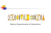 Maine Department of Education Be able to define a Production Record. Identify the advantages of using Production Records. Identify the required elements.