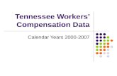 Tennessee Workers Compensation Data Calendar Years 2000-2007.