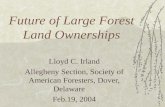 Future of Large Forest Land Ownerships Lloyd C. Irland Allegheny Section, Society of American Foresters, Dover, Delaware Feb.19, 2004.