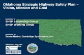 Oklahoma Strategic Highway Safety Plan – Vision, Mission and Goal presented to SHSP Leadership Group SHSP Working Group presented by Susan Herbel, Cambridge.