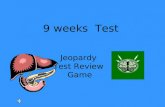 9 weeks Test Jeopardy Test Review Game. ABCDE 100 200 300 400 500.