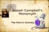 Joseph Campbells Monomyth The Heros Journey Joseph Campbell An American professor, writer, and orator best known for his work in the fields of comparative.