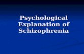 Psychological Explanation of Schizophrenia