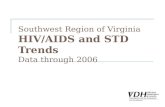Southwest Region of Virginia HIV/AIDS and STD Trends Data through 2006.