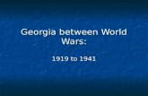 Georgia between World Wars: 1919 to 1941. GPS SS8H8a Describe the impact of the boll weevil and drought on Georgia.