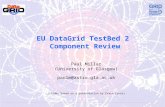 EU DataGrid TestBed 2 Component Review Paul Millar (University of Glasgow) paulm@astro.gla.ac.uk (slides based on a presentation by Erwin Laure)