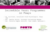 Incredible Years Programmes in Powys Dr. Sue Evans, Consultant Child Psychologist, Powys tHB Mrs. Shelley Davies, Strategic Partnership Manger Mrs. Patricia.