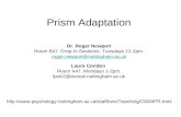 Prism Adaptation Dr. Roger Newport Room B47. Drop-In Sessions: Tuesdays 12-2pm. roger.newport@nottingham.ac.uk Laura Condon Room A47. Mondays 1-2pm. lpxlc2@exmail.nottingham.ac.uk.