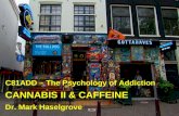 CANNABIS II & CAFFEINE C81ADD – The Psychology of Addiction Dr. Mark Haselgrove.