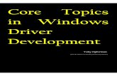 Core Topics in Windows Driver Development