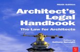 Architect's legal handbook - the law for architects. 9th edition