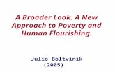 A Broader Look. A New Approach to Poverty and Human Flourishing. Julio Boltvinik (2005)