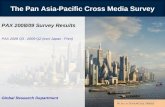 The Pan Asia-Pacific Cross Media Survey PAX 2008/09 Survey Results PAX 2008 Q3 - 2009 Q2 (excl Japan - Print) Global Research Department.